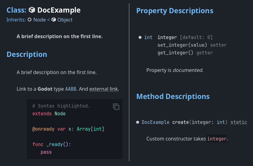 godot-rust docs in Godot