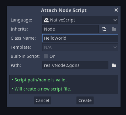 Create Script